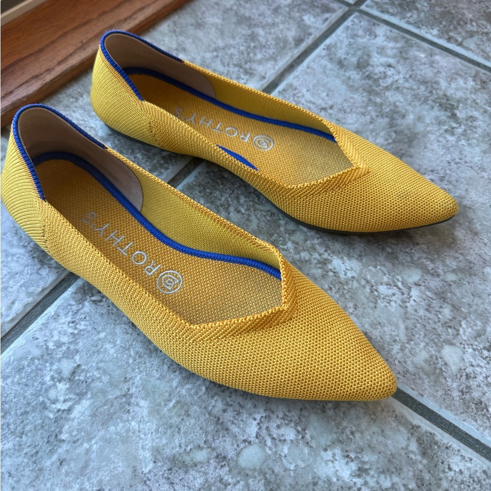 Rothy's Vibrant Yellow The Point Flats